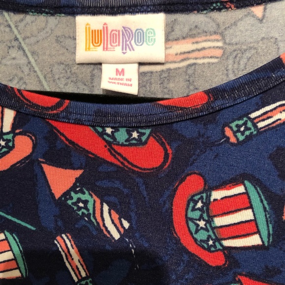 LuLaRoe Patriotic Irma Top M - Picture 4 of 4